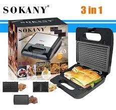Waflera Sokany Kj-303 Sandwich Maker 2 Porciones | MercadoLibre