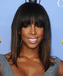Kelly Rowland Hairstyle Medium Straight Formal Womens Hairstyles Hair Styles African Hairstyles