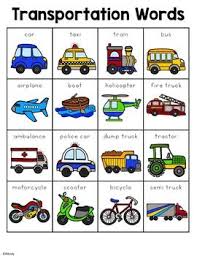 Fun, educational, and recycled cardboard car ramp to teach children vehicle names in chinese and other languages! Transportation Words By Renee Dooly Teachers Pay Teachers English Lessons For Kids Transportation Preschool Preschool Learning