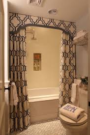 Therefore, investing on good shower curtains is a must, especially if you are thinking. Double Shower Curtains Transitional Bathroom Liz Caan Interiors