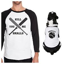 365 Printing Dog Matching Outfits Baseball Shirts For Dog