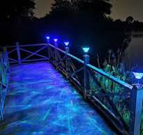 Factory IP65 Waterproof Post Fence Gate Pillar RGB Solar Powered Garden Lights