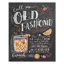 Call Me Old Fashioned Print Old Fashioned Drink Drink Signs Signature Drinks Sign