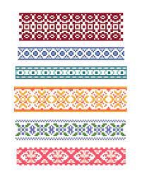 Cnc files,decorative panels,roomdividers dxf,cdr,svg,eps,png, al (21 files). Collection Of Six Original Decorative Cross Stitch Borders Etsy Cross Stitch Borders Cross Stitch Designs Cross Stitch