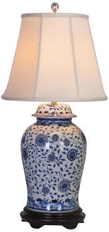 Blue And White Floral Porcelain Temple Jar Table Lamp G7072 Lamps Plus Jar Table Lamp Blue And White Lamp