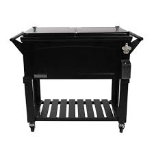1set patio rolling cooler cover, 300d waterproof uv resistant cooler cart cover ice chest 80qt outdoor cooler cart on wheels patio rolling foot tube with drain pipe freezer incubator for beer. Permasteel 80 Qt Rolling Patio Cooler In White Grills Outdoor Cooking Patio Lawn Garden Fcteutonia05 De