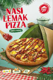 That's interesting to try #pizzahutmalaysia #nasilemakpizza. Pizza Hut Has Nasi Lemak Pizza And Sambal Prawn Pasta Available Until 14 July