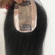 All hair extensions can have a magical effect; Buy Hair Topper 9 6 Cm 2 Clips Hair Piece Hot Color Machine Remy Human Hair Extensions Crown For Hair Loss Mono Base Toupee Cicig