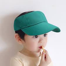 Sun Protection Hats For Kids Kids Visor Sun Hat Cotton Empty Top Cap  Adjustable Athletic Sports Hat Children Outdoor Traveling Beach Hats Sun  Visor