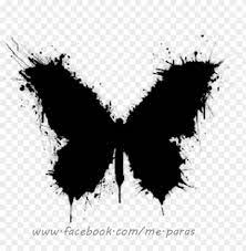 Black Butterfly Tattoo Png Image With Transparent Background Toppng