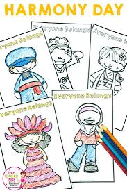 Harmony Day Activities Colouring Pages In 2020 Harmony Day Harmony Day Activities Elementary Special Education Activities