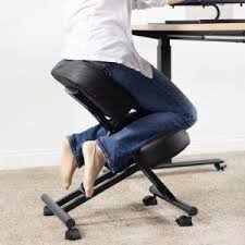 Kneeling chairs allow user to carry majority of their body weight with their strong legs muscles while training their core muscles for a stronger back. The Best Kneeling Work Chairs The Sleep Judge