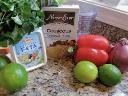 Bring vegetable broth to a simmer and add couscous. Lime Cilantro Couscous Salad With Feta Jennyrambles