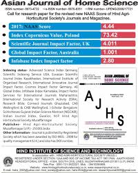 Publons users have indicated that they sit on asian journal of scientific research's editorial board but we are unable to verify these claims. Asian Journal Of Home Science Home Facebook
