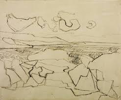 A life drawing session with a difference. Porthmeor Beach St Ives Victor Pasmore 1950 Tate