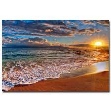 Vanaf € 14,96 normale prijs € 19,95. Nicoleshenting Sunset Tropical Beach Ocean Sea Waves Art Silk Poster Print Skyline Landscape Wall Pictures Room Decor 006 Poster Print Wall Picturestropical Beach Aliexpress