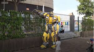 If you feel something violates the rules report pretty sure another one cycled through my fb feed the other week. Hero Dad Creates Bumblebee Robot Costume For Son S First Day Back At School Autoevolution