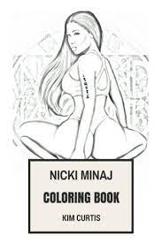 The most common nicki minaj painting material is paper. Nicki Minaj Coloring Book Best Female Rapper And Hip Hop Legend Beautiful And Sexy Billboard Chart Mistress Inspired Adult Coloring Book By Kim Curtis