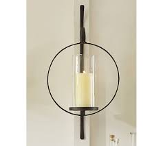 Candles & holders | overstock.com: Artisanal Circular Wall Mount Candle Sconce At Pottery Barn Decor Amp Pillows Wall Mounted Candle Holders Rustic Candle Wall Sconces Candle Wall Sconces