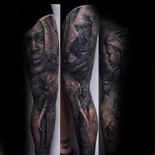 The giraffe in this african tattoo on the chest is rather small than the tree itself but otherwise, it is a good tattoo. Top 53 Africa Tattoo Ideas 2021 Inspiration Guide