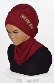 Hazir Sifon Turban Bordo Ht0028 7 Turbanlar Basortusu Modasi Abaya Modasi