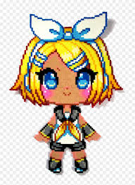 When autocomplete results are available use up and down arrows to review and enter to select. Vocaloid Hama Perler Beads By Aenea Jones On Deviantart Kagamine Rin Pixel Art Free Transparent Png Clipart Images Download