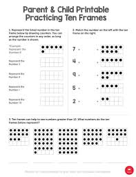 Choose a number greater than ,ooc and write it 3 ways. Practicing Ten Frames Worksheets Printables Scholastic Parents
