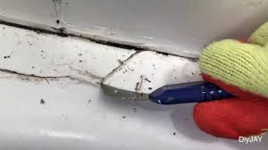 Most removers work on both silicone and acrylic latex caulks. How To Remove Bath Sealant With Wd40 Quickly Youtube
