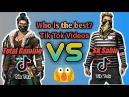 We pay up to 2 cents for 1 like or follower! Sk Sabir Vs Total Gaming On Tik Tok Free Fire Tik Tok Youtube