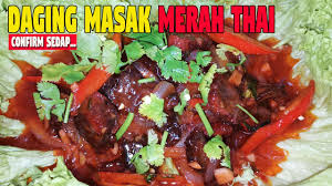 Nasi daging utara, menu orang utara via jendeladapursurianti.blogspot.com. Daging Masak Merah Ala Thai Thai Red Cooked Meat Recipe Ramadhan Youtube