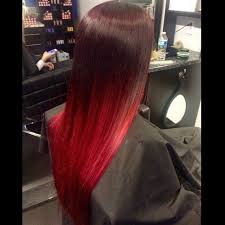 Punky postbox red hair with a dark undercut. Bright Red And Brown Ombre Hair Novocom Top