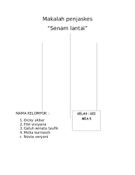 Doc Makalah Penjaskes Senam Lantai Nama Kelompok Melia Kurniasih Academia Edu