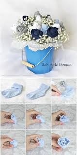 Baby Socks Flower Bouquet Tutorial Baby Sock Bouquet Baby Socks Flower Bouquet Handmade Baby Shower Gift