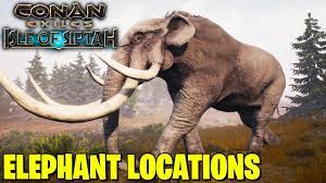 Where To Find Elephants In Conan Exiles Isles Of Siptah Youtube