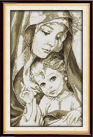 Joy Sunday Great Virgin Mary With Her Baby Cross Stitch Pattern Kits Handcraft Make Embroidery With Chart Joy Sunday Joy Sunday Cross Stitchcross Stitch Kits Aliexpress