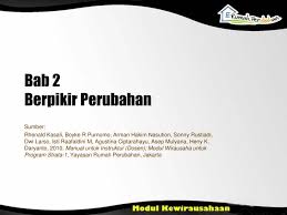 Check spelling or type a new query. Berpikir Perubahan Dalam Kewirausahaan Ppt Pigura