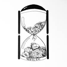 Time Is Running Out Black Tattoos Ink Art Drawing Prints