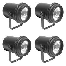 Adj Products Pl 1000 Dj Party 30 Watt Par Can Halogen Pin Spot Light Stage Lighting 4 Pack Target
