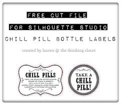 We certainly have printable video games and word searches, decor in your home, vacation printables, gift ideas (including cards, tags, and labeling!), and even printables. Chill Pills Gag Gift Free Printable Labels The Thinking Closet