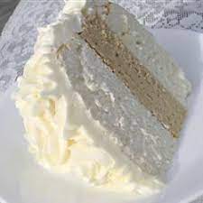 White Almond Wedding Cake Recipe Almond Wedding Cakes Desserts Almond Flavor