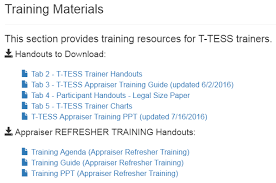 Trainers How To Access The Training Resources T Tess