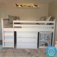 Browse our great value range to find one that suits you! Windermere Mid Sleeper In White With Pull Out Desk Buyitdirect Ie