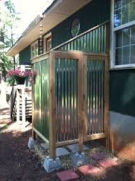 Outdoor Shower At The Lake Outdoor Shower Outdoor Bathrooms Outdoor Bathroom Design