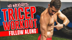 tricep workout without weights