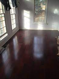 Mahogany and oak flooring have attractive grains that add texture and organic movement to a room design. Dark Red Mahogany Floors Google Search Mahogany Flooring Mahogany Floors Mahogany Floors Living Room