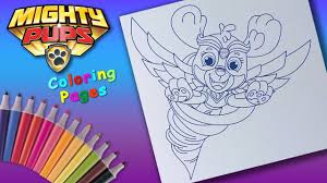 Turn on the printer and click on the drawing of paw patrol. Paw Patrol Coloring Book Awesome Colouring Mighty Pups Skye Coloring Pages For Kids Youtube