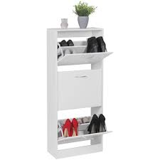 Shoes piled up by the front door are a thing of the past. Schuhschrank Bella Mit 3 Fachern Zum Klappen Schuhkommode 125 Cm Schuhregal Fur 18 Paar Schuhe Kommode Schuhkipper Modern Swisshandel24 Wir Verschonern Ihr Zuhause