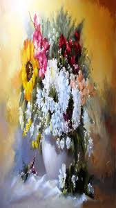 Round button from blue flowers. Huge Bouquet Of Flowers Gif Flix It