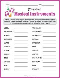 How quickly can you unscramble this list of popular baby foods? Musical Instruments Word Scramble Worksheet Jumbled Words Word Puzzles For Kids Jumble Word Puzzle