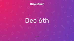Christmas Specila On December 6 2021 December 6 2021 Days Of The Year